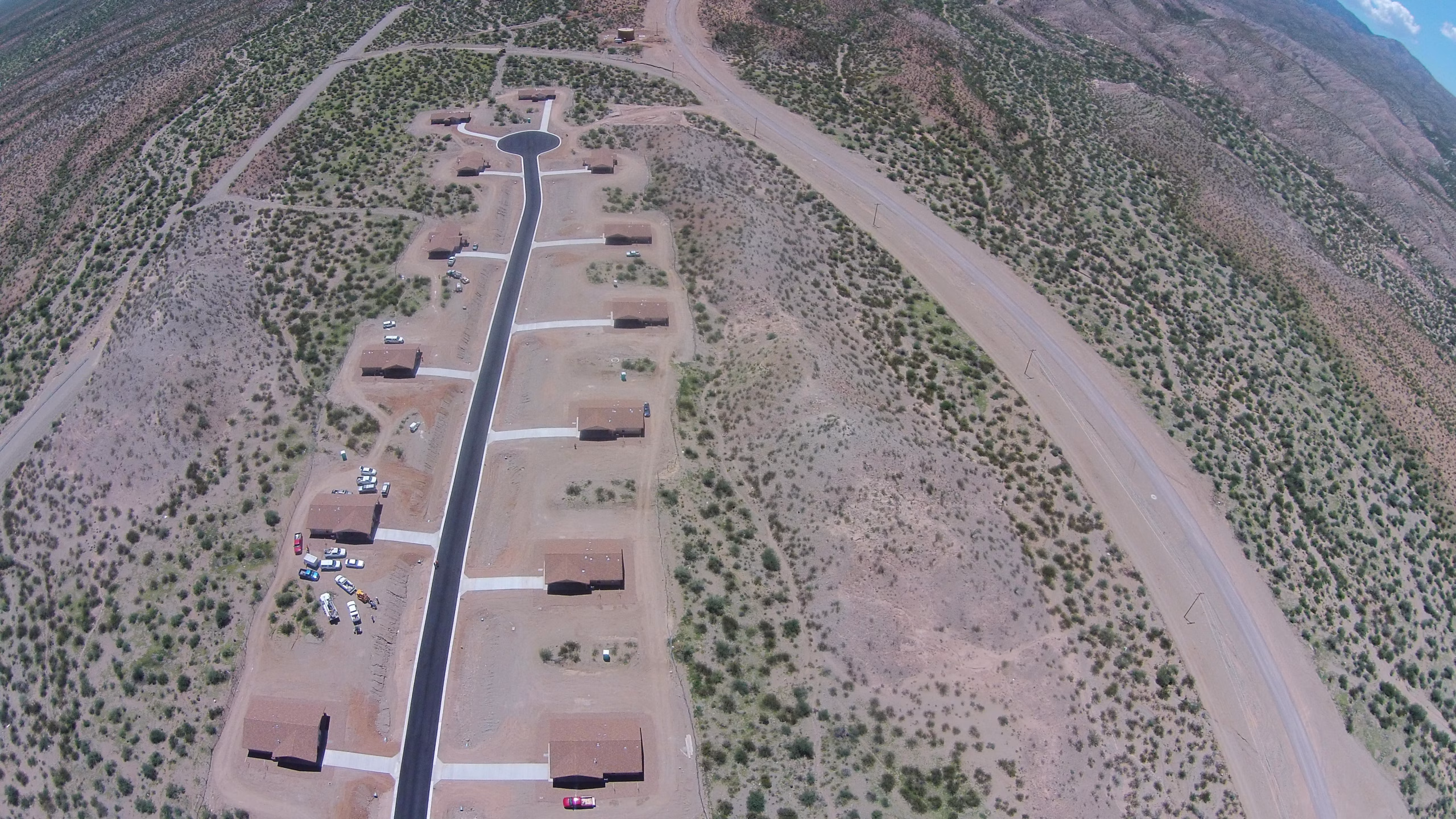 tribal housing Birds Eye view